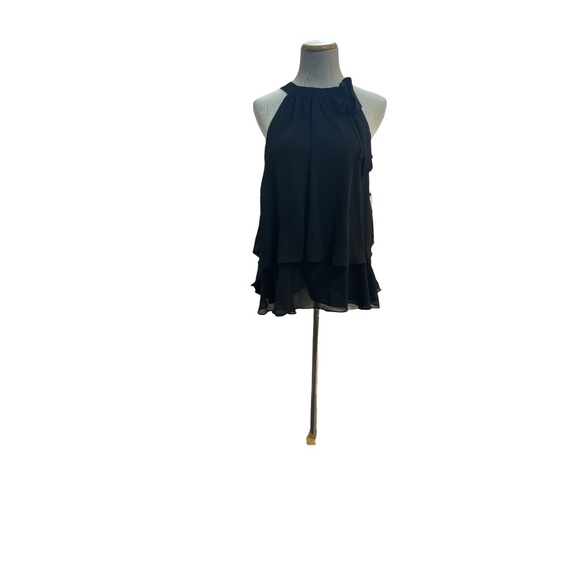 Express Black Halter blouse top NWT sz M - Picture 1 of 4